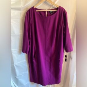 Tahari Plus size 20W  Magenta dress